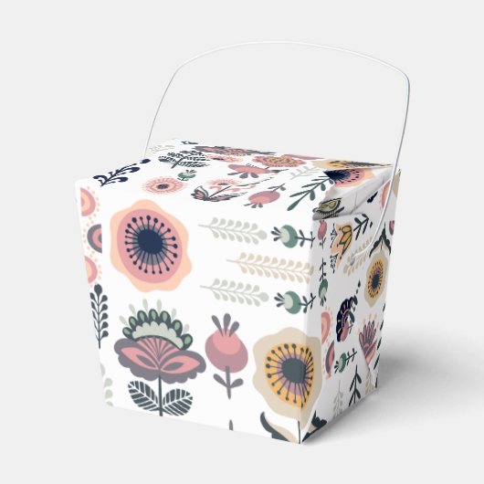 Botanisches Muster der Folkkunst Geschenkschachtel (Vorderseite)