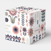 Botanisches Muster der Folkkunst Geschenkschachtel (Rückseite)