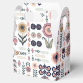 Botanisches Muster der Folkkunst Geschenkschachtel (Geöffnet)