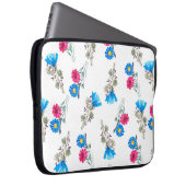 Botanisches Muster der hellrosa Quelle Laptopschutzhülle (Vorne Rechts)