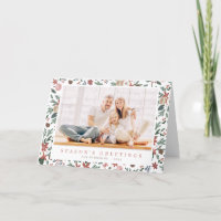 Botanisches Muster der modernen Weihnachtsblütenbl