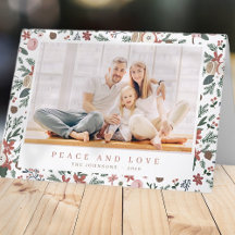 Botanisches Muster der modernen Weihnachtsblütenbl