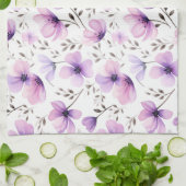 Botanisches Muster der Wasserfarbe Geschirrtuch (Gefaltet)