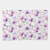 Botanisches Muster der Wasserfarbe Geschirrtuch (Horizontal)