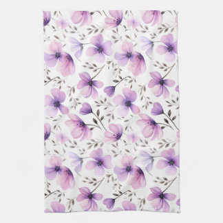 Botanisches Muster der Wasserfarbe Geschirrtuch