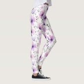 Botanisches Muster der Wasserfarbe Leggings (Rechts)