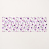 Botanisches Muster der Wasserfarbe Yogamatte (Rückseite (Horizontal))