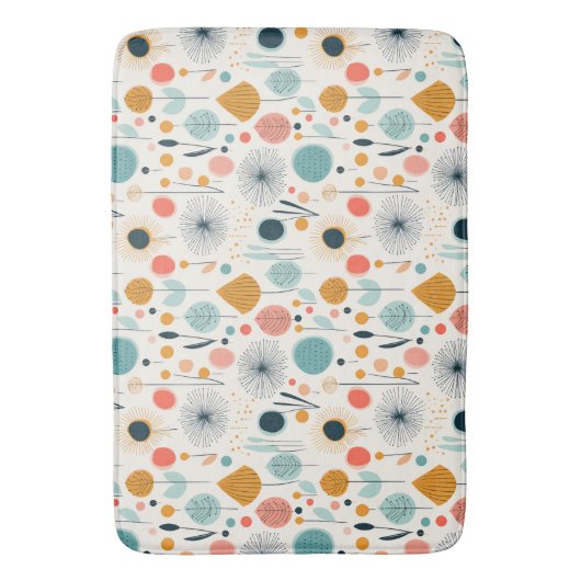 Botanisches Muster des MCM Retro Badematte (Vorderseite Vertikal)