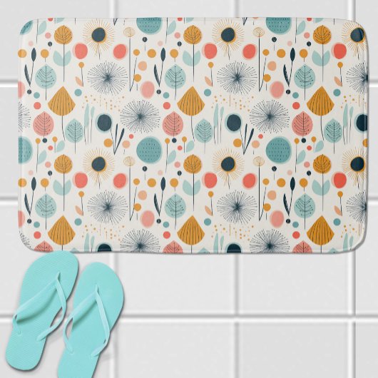 Botanisches Muster des MCM Retro Badematte