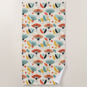 Botanisches Muster des MCM Retro Strandtuch (Vorderseite)