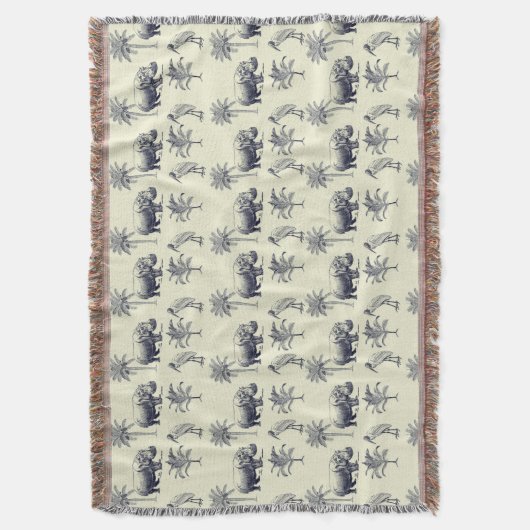 Botanisches Muster des Nils Decke (Vorderseite Vertikal)