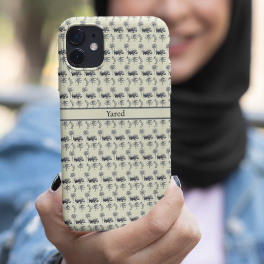 Botanisches Muster des Nils, kundenspezifisch Case-Mate iPhone Hülle