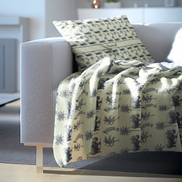 Botanisches Muster des Nils, kundenspezifisch Kissen