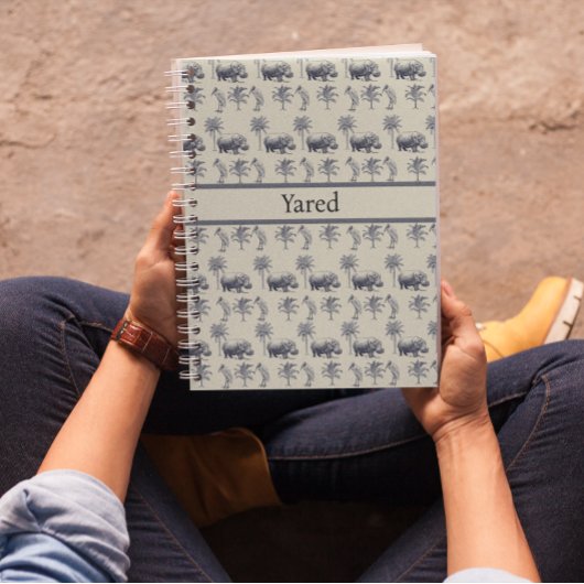 Botanisches Muster des Nils, kundenspezifisch Notizblock