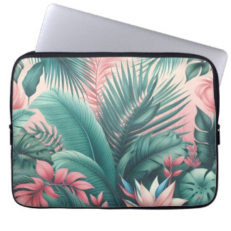 Botanisches Muster des tropischen Paradieses Laptopschutzhülle