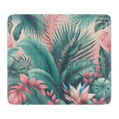 Botanisches Muster des tropischen Paradieses Schneidebrett (Vorderseite)