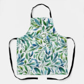 Botanisches Muster des Wasserfarbenleaf Schürze (Vorderseite)