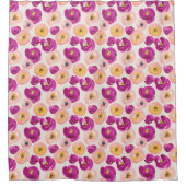 Botanisches Muster Duschvorhang (Vorderseite)