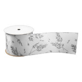 Botanisches Muster Elegant Boho Grass Satinband (Spule)