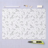 Botanisches Muster Elegant Boho Grass Seidenpapier (Handwerk)