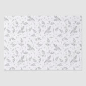 Botanisches Muster Elegant Boho Grass Seidenpapier (Vorderseite)