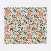 Botanisches Muster Fleecedecke (Vorderseite (Horizontal))