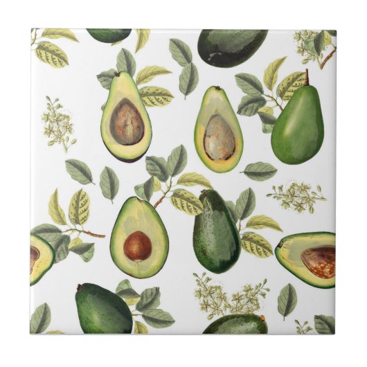 Botanisches Muster Fliese (Vorderseite)