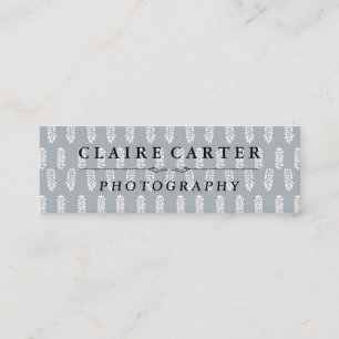 Botanisches Muster Fotograf Mini Visitenkarte