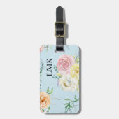 Botanisches Muster-Gepäckanhänger Gepäckanhänger (Vorderseite vertikal)