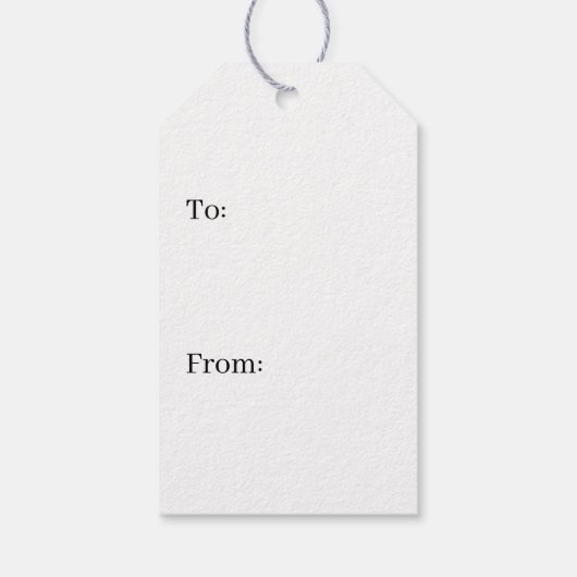 Botanisches Muster Geschenkanhänger (Rückseite)