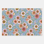 Botanisches Muster Geschenkpapier Set (Vorderseite 3)