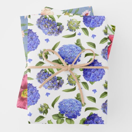 Botanisches Muster Geschenkpapier Set (Beispiel)