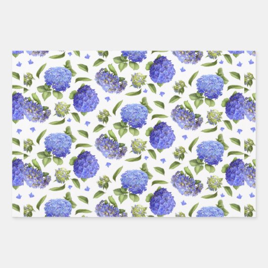 Botanisches Muster Geschenkpapier Set (Vorderseite)