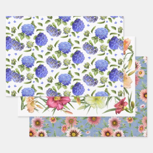 Botanisches Muster Geschenkpapier Set (Set)