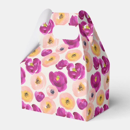 Botanisches Muster Geschenkschachtel (Rückseite)