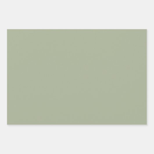 Botanisches Muster in Sage Green in Blätter einges (Vorderseite 2)