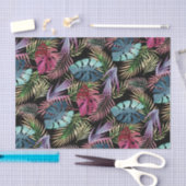 Botanisches Muster in tropischen Farben Seidenpapier (Handwerk)