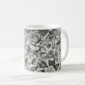 Botanisches Muster Kaffeetasse (VorderseiteRechts)