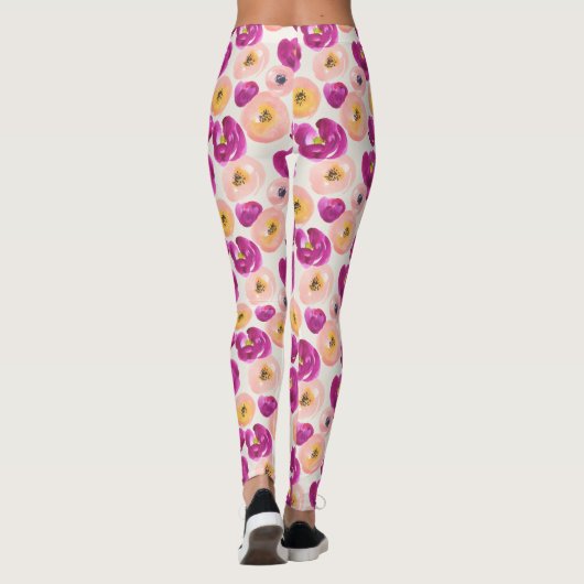 Botanisches Muster Leggings (Rückseite)