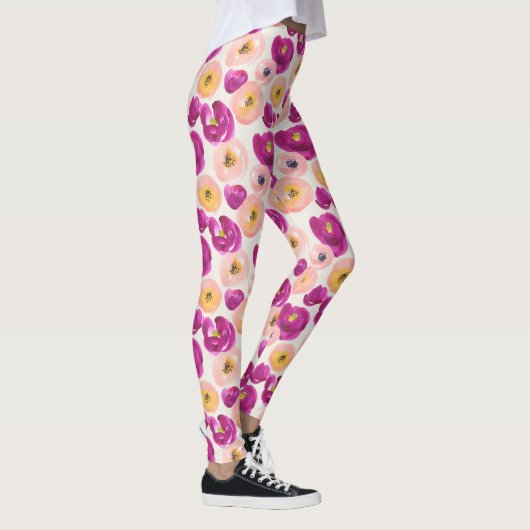 Botanisches Muster Leggings (Rechts)