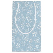 Botanisches Muster Light Blue - Geschenktasche Kleine Geschenktüte (Vorderseite)