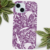 Botanisches Muster Lila Case-Mate iPhone Hülle