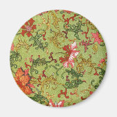 Botanisches Muster Magnet (Vorne)