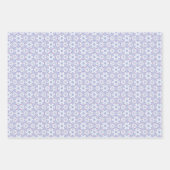 Botanisches Muster mit Blau, Lavendel und Rosa Geschenkpapier Set (Vorderseite 2)