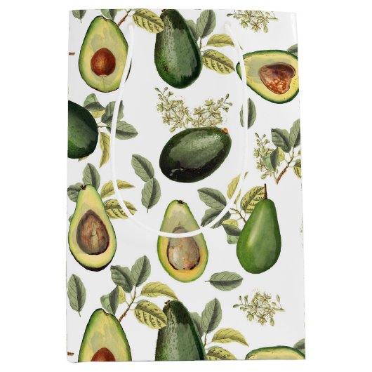 Botanisches Muster Mittlere Geschenktüte (Vorderseite)