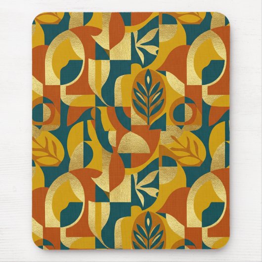 Botanisches Muster Mousepad (Vorne)