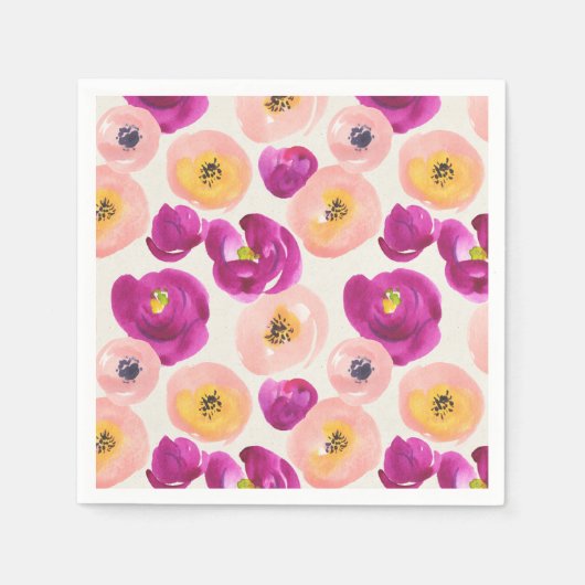 Botanisches Muster Serviette (Vorderseite)
