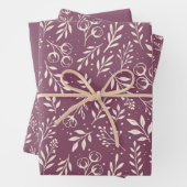 Botanisches Muster - Set für Wrapping Paper Geschenkpapier Set (Beispiel)