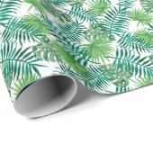 Botanisches Muster tropischer Blätter.         Geschenkpapier (Rolleneckpunkt)
