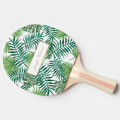 Botanisches Muster tropischer Blätter. Tischtennis Schläger (Seitenansicht)